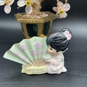 Precious Moments Porcelain Ornament May Love Blossom All Around You Girl Japan